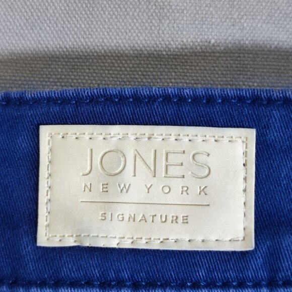Jones New York jeans women's size 10 purplish blue Lexington ankle stretch denim - Picture 5 of 15